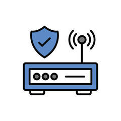 Internet Security icon vector stock.