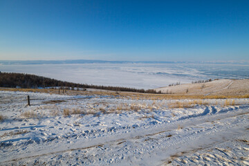 Lake Baikal in winter