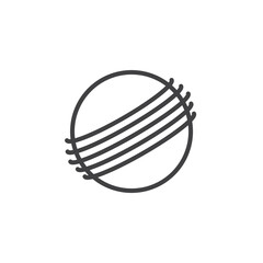 Fitness ball line icon