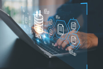 Cloud computing data management technology system for computer network cyber security or database...