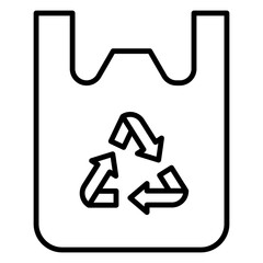 Illustration of Recyclable Plastic Bottle design Icon