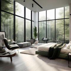 Beautiful modern interior designed room