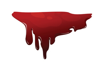 Concept Blood splash spot. This concept art piece showcases a more abstract approach to depicting a blood spot. Vector illustration.