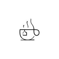 Hot Tea Line Style Icon Design