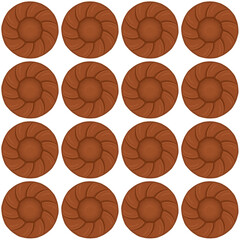 Pattern homemade cookie different taste in pastry biscuit