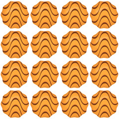 Pattern homemade cookie different taste in pastry biscuit