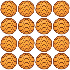 Pattern homemade cookie different taste in pastry biscuit