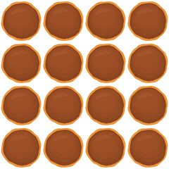 Pattern homemade cookie different taste in pastry biscuit
