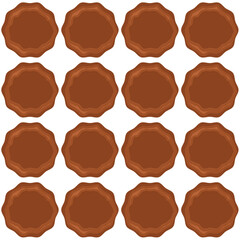 Pattern homemade cookie different taste in pastry biscuit