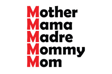 Mother's day svg t shirt design