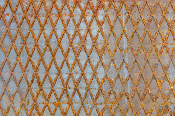 Rust metal background. Rusty texture old iron steel surface plate. Grunge, aged, corrosion material...