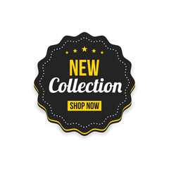New Collection Label Vector Illustration