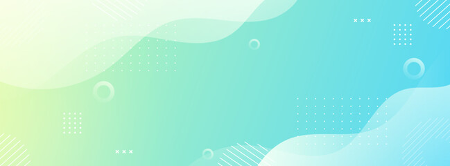 Modern banner background. colorful, yellow and blue gradation, wave effect ,memphis eps 10