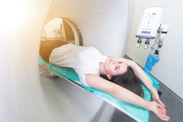 Computed tomography of the pelvis and hard tissues for women. CT scan to cure tissue diseases....