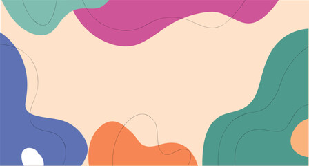 Abstract background Vector flat template design illustration