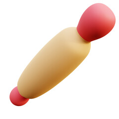 3D Rolling Pin Illustration