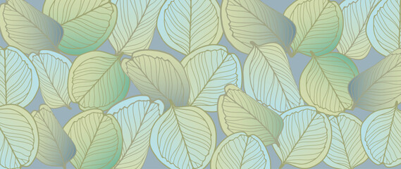 Delicate green vector background with eucalyptus leaves. Background for text, photos, covers, wallpapers and presentations, postcards