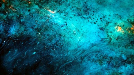 青色の神秘的で不思議な世界　