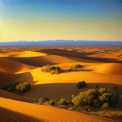 Obraz na płótnie Canvas Endless Sands: Capturing the Vastness and Beauty of the Desert in Photography - Generative AI 33