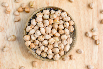 chickpeas organic legumes of fresh make a healthy vegetarian meal