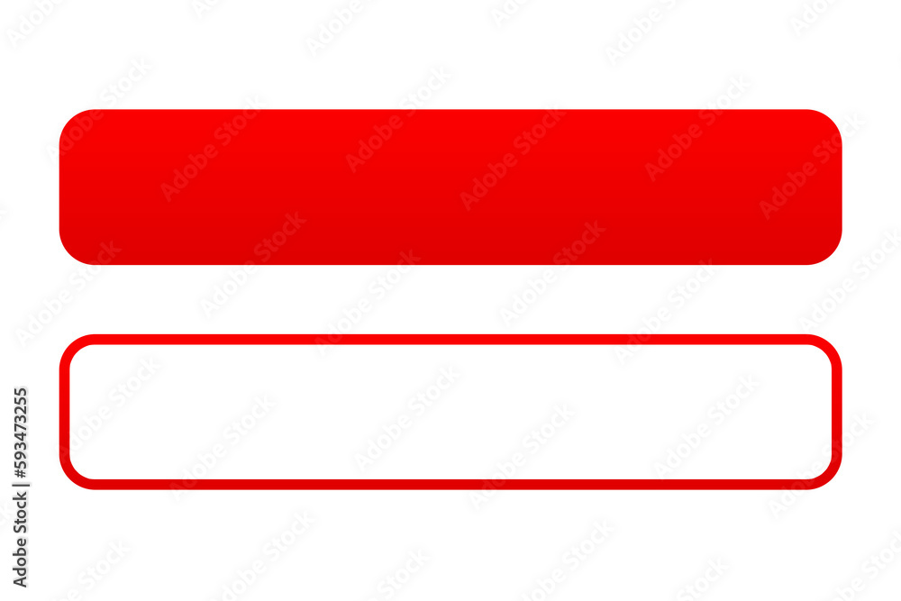Poster lower third youtube transparent template design, red button for text background