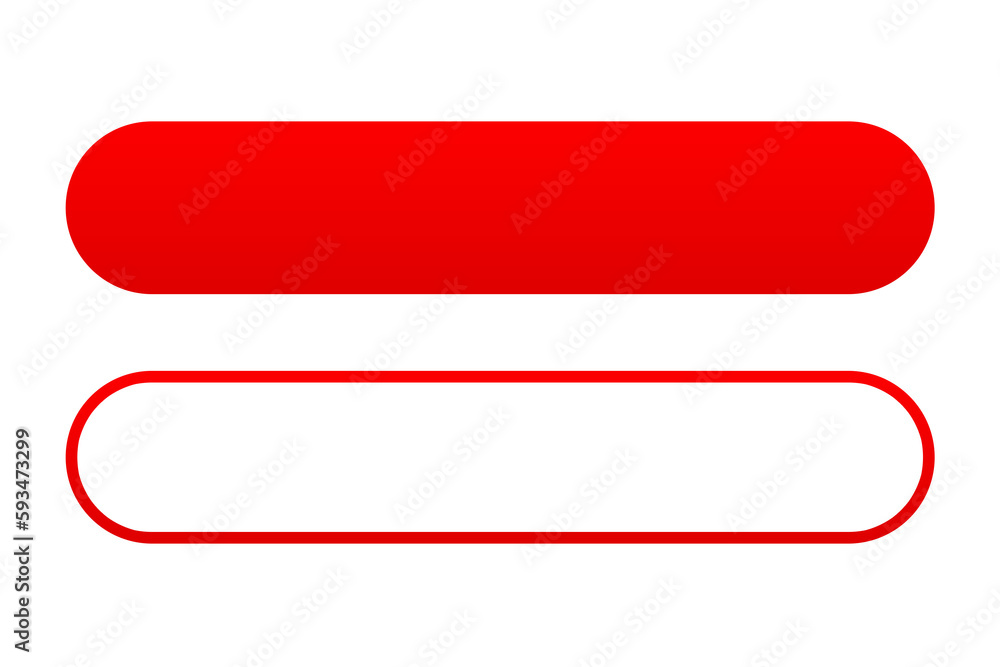 Aufkleber lower third youtube transparent template design, red button for text background