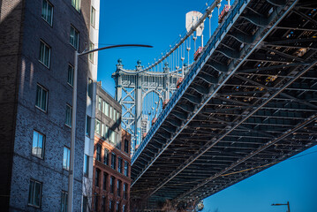 Naklejka premium Crossing the Hudson River in NYC