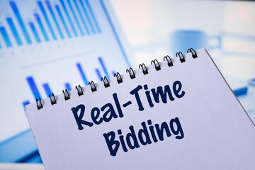 Notepad with the inscription Real-Time Bidding.