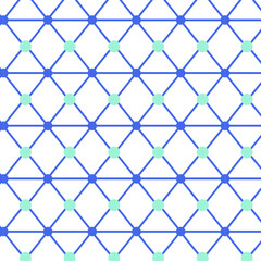 Fototapeta premium Seamless Geometric diamond Texture Pattern. Illustration about Seamless Rhombus shape geometric patterns set in blue.