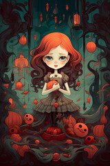 The Little Vampire Princess in an Enchanted World of Magic Creatures