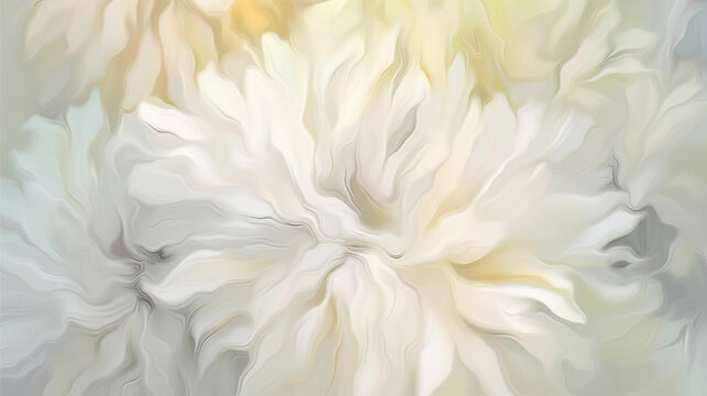 floral, fluffy oil painting background. Generative AI image.
