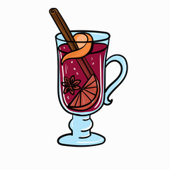 glass of mulled wine