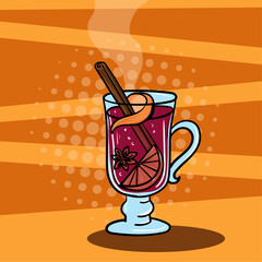 glass of mulled wine