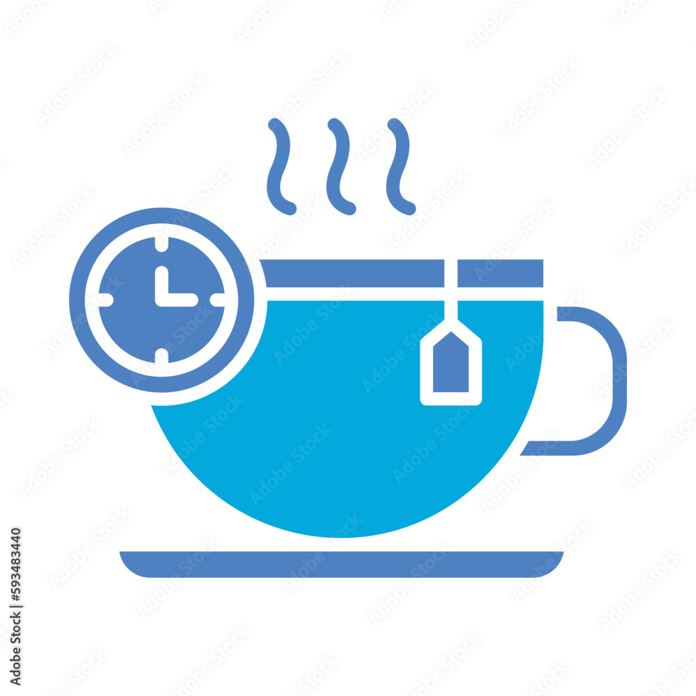 Canvas Prints Tea Time Icon