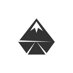 outdoor adventure mountain logo template. Icon Illustration Brand Identity. Isolated and flat illustration. Vector graphic