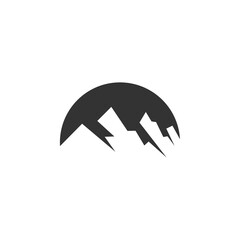 outdoor adventure mountain logo template. Icon Illustration Brand Identity. Isolated and flat illustration. Vector graphic