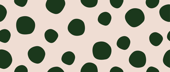 Vector flat background. Minimalist green trendy abstract polka dot pattern on a light background. Perfect for screensaver, poster, card, invitation or home decor.