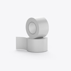Paper Duct Tape Mockup. 3D render