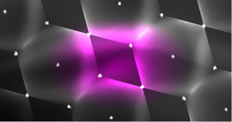 Neon hexagon background. Hi-tech design for wallpaper, banner, background, landing page, wall art, invitation, prints, posters