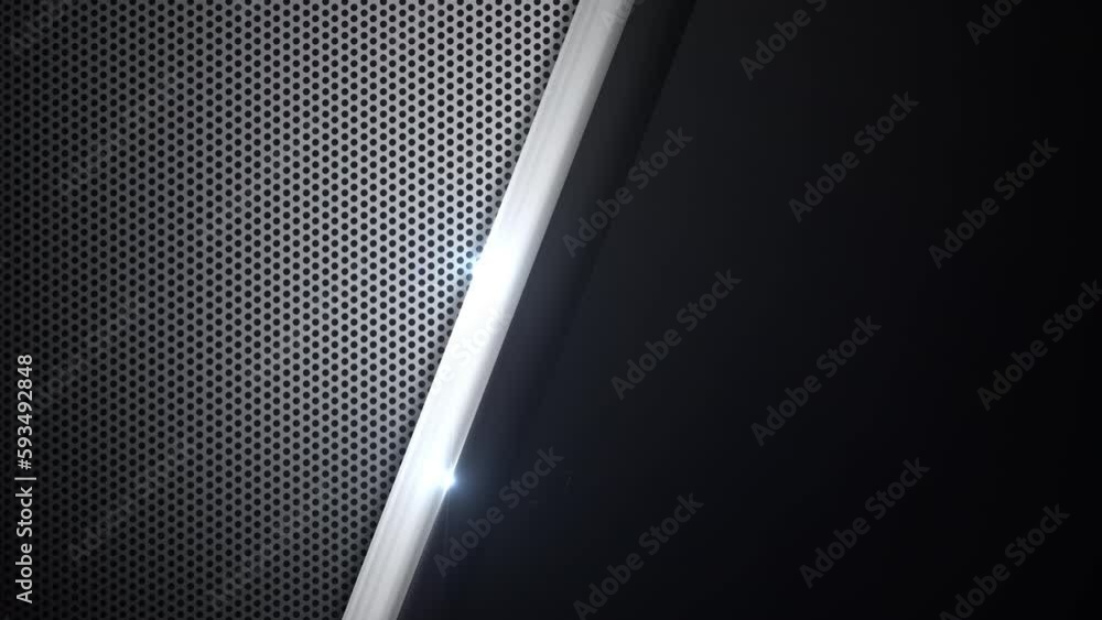 Poster abstract background technology and engineering concepts. carbon fiber texture with moving basic geom