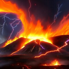 Lava Plateau With Lightning 01
Created with a Generative Ai Technology