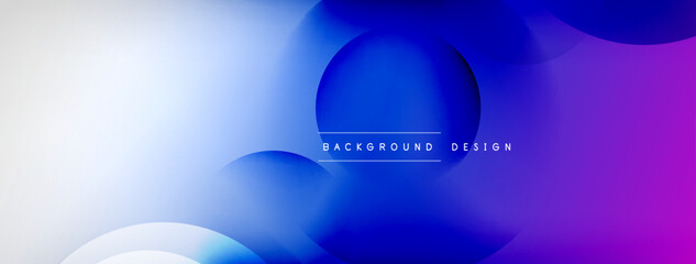 Light geometric abstract background with lines, circles