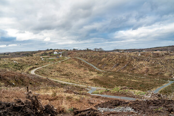 The sights from the new viewpoint at Bonny Glen by Portnoo in County Donegal - Ireland