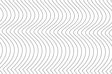 Fototapeta na wymiar Abstract wavy black and white curve liens background.