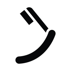 razor solid icon illustration vector graphic