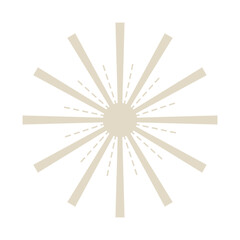 Graphic sun, Sun symbol, Astrological symbols Vector illustration Silhouette.