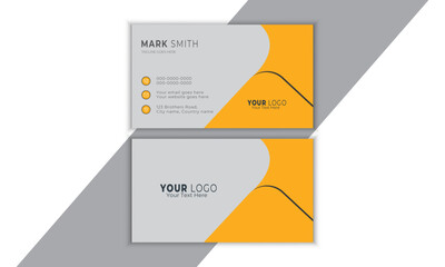 Double-sided creative and unique business card vector design template. Business card for business and official use.