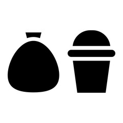 garbage bag glyph 