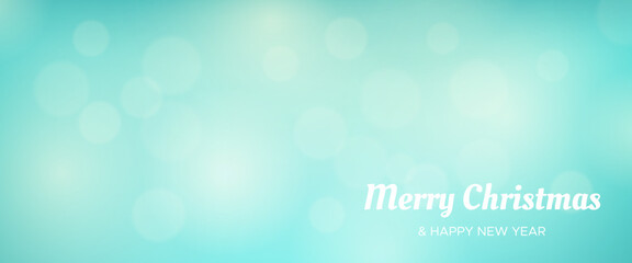 Bokeh background with New Year inscription