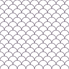 Fish scales seamless pattern illustration